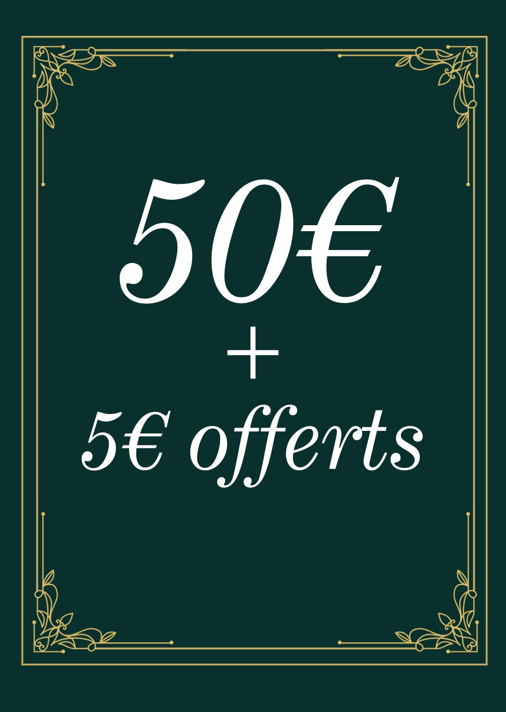 50 € + 5 €