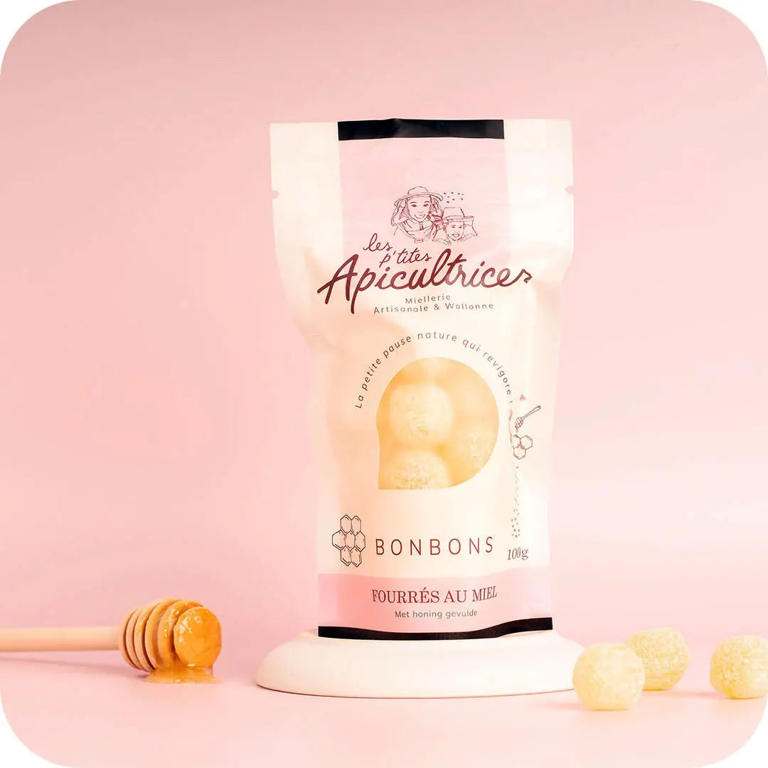 Met honing gevulde balletjes 